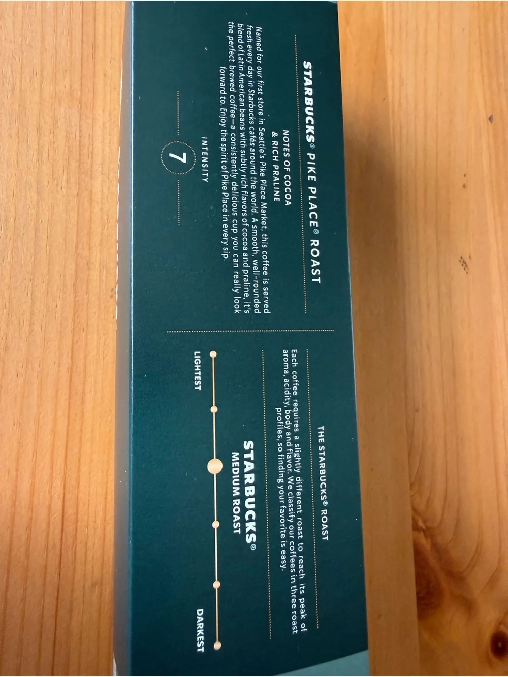Nespresso Vertuo STARBUCKS Pike Place Coffee Capsule Sleeve +Sample Pods NEW